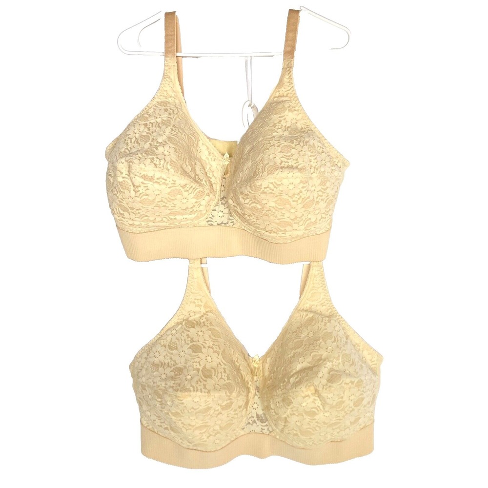 2 Jodee Embrace Mastectomy Balanced Fit Pockets Post Op Recovery Bras 44DD 1515